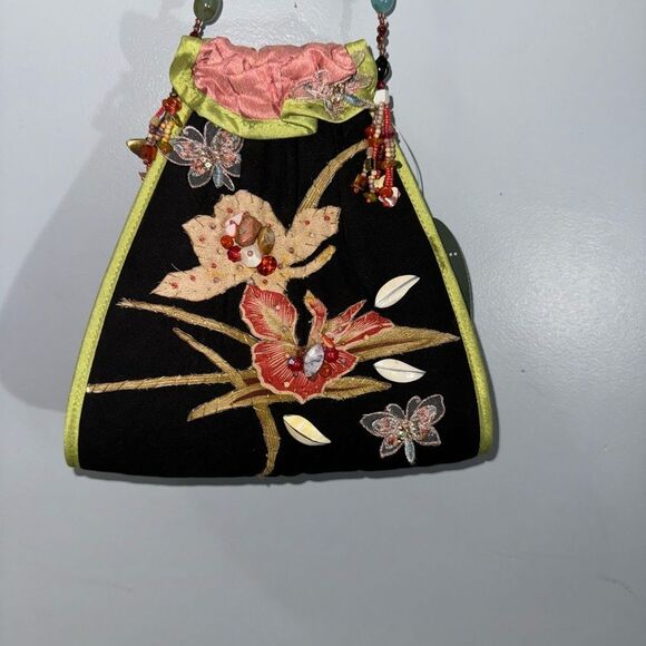 mary frances beaded shoulder bag #729 with semi precious stones - Picture 7 of 9